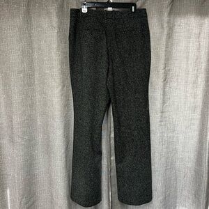 Worthington Charcoal Black Tweed Straight-Leg Trousers